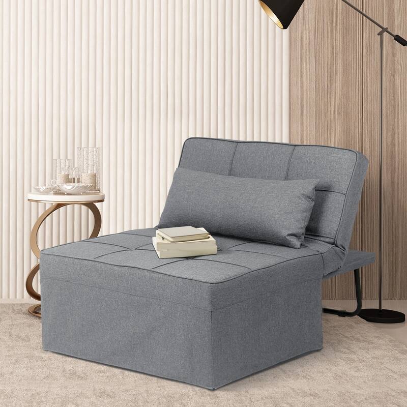 Zenova 4-1 Adjustable Sleeper Sofa Chair with Ottoman, Sofa Bed ,Couch Bed