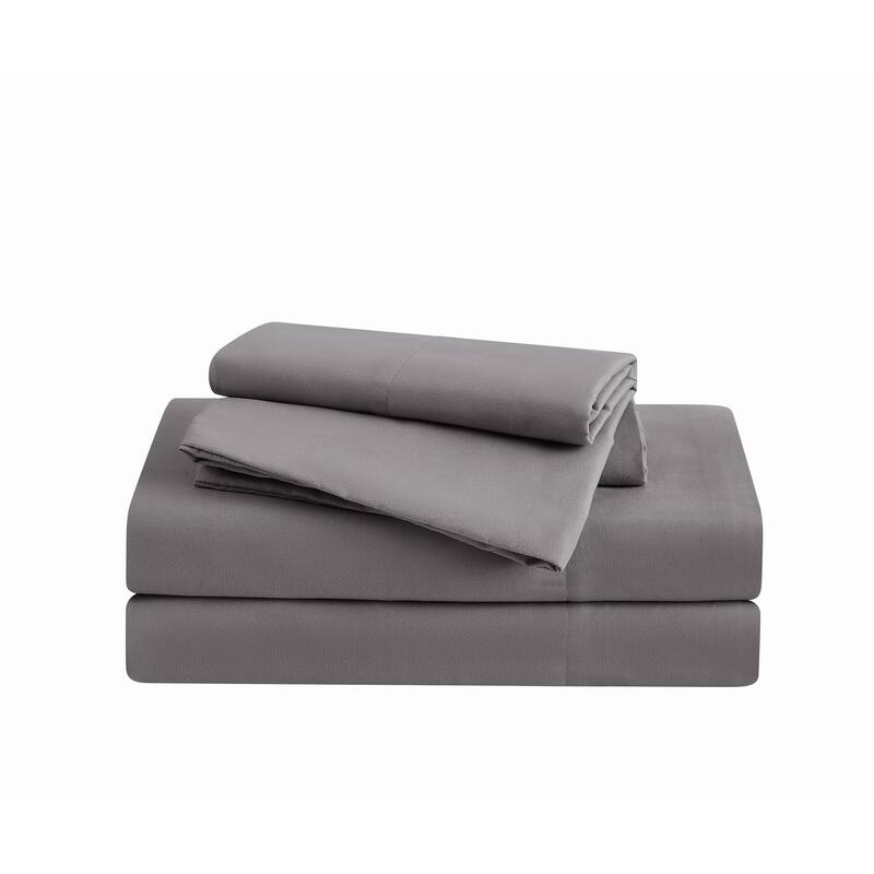 My World Solid Color Sheet Sets - Dark Grey - Twin