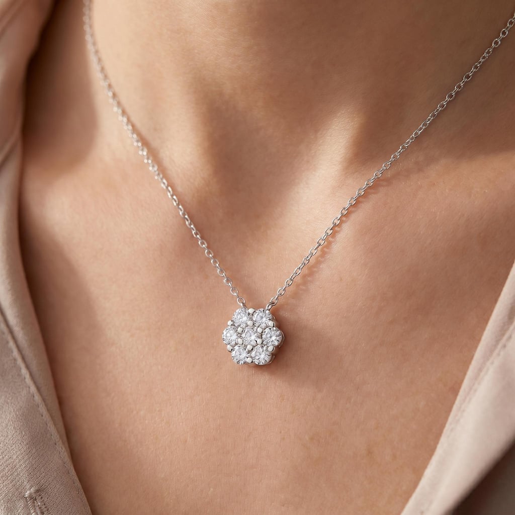 Bliss Diamond 1Ct Diamond Pendant White Gold