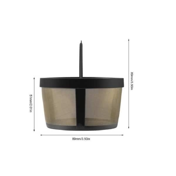GoldTone Reusable 4 Cup Basket Style Filter for Mr. Coffee - Replacement Permanent Filter for Mr Coffee - Solid Bottom (1 Pack)