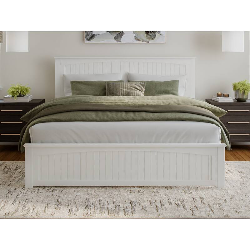 Nantucket Bed with Matching Footboard and Twin XL Trundle