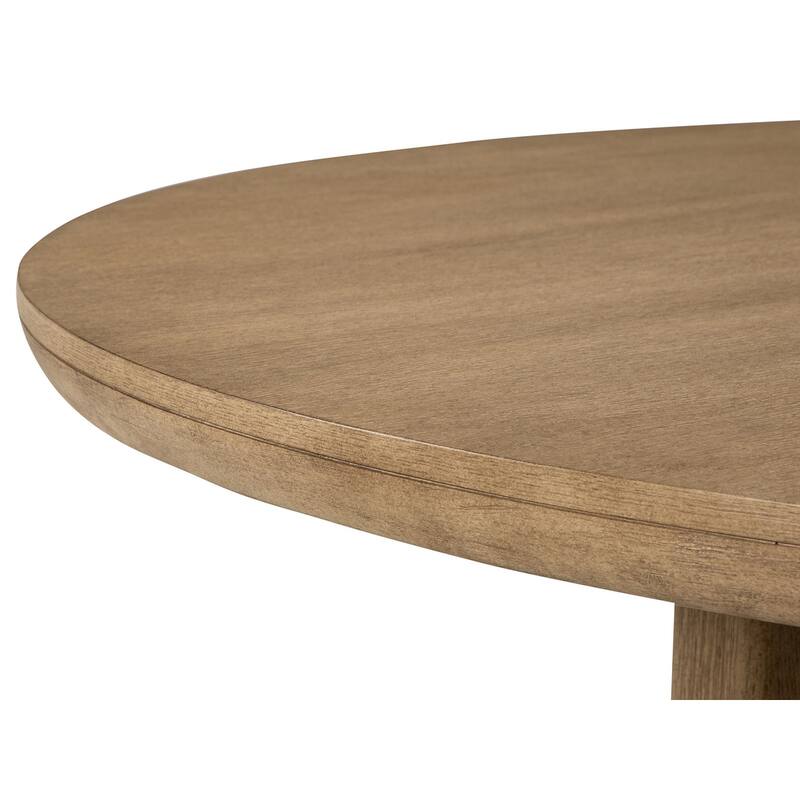 Magnussen Home Tristan Swiss Coffee 60" Round Dining Table - 60''W x 60''D x 30''H