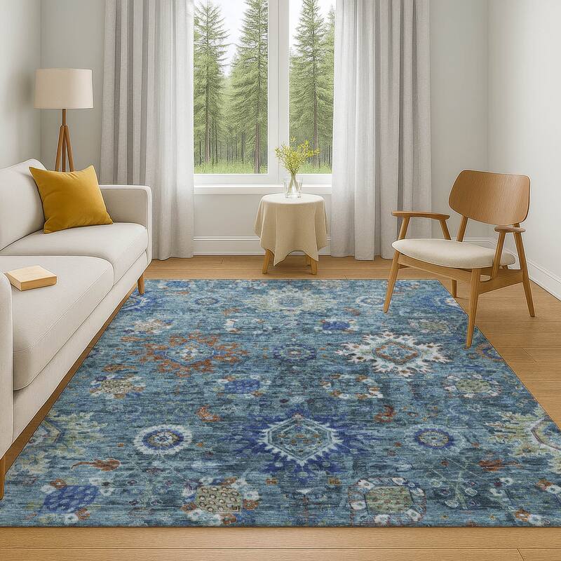 Premium Washable Super Soft Traditional Kashan Mayfield Rug