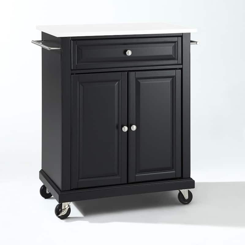 Kitchen Island Cart Mobile Kitchen Storage Island Granite Top Kitchen Cart with Shelves
