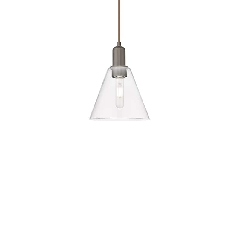 Innovations Lighting 716-1P-11-8 Berkshire Glass Pendant Berkshire - Oil Rubbed Bronze / Clear