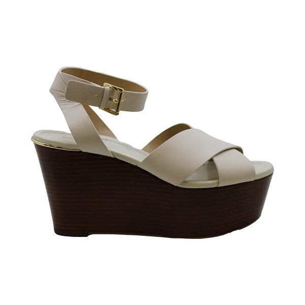 michael michael kors abbott leather wedge