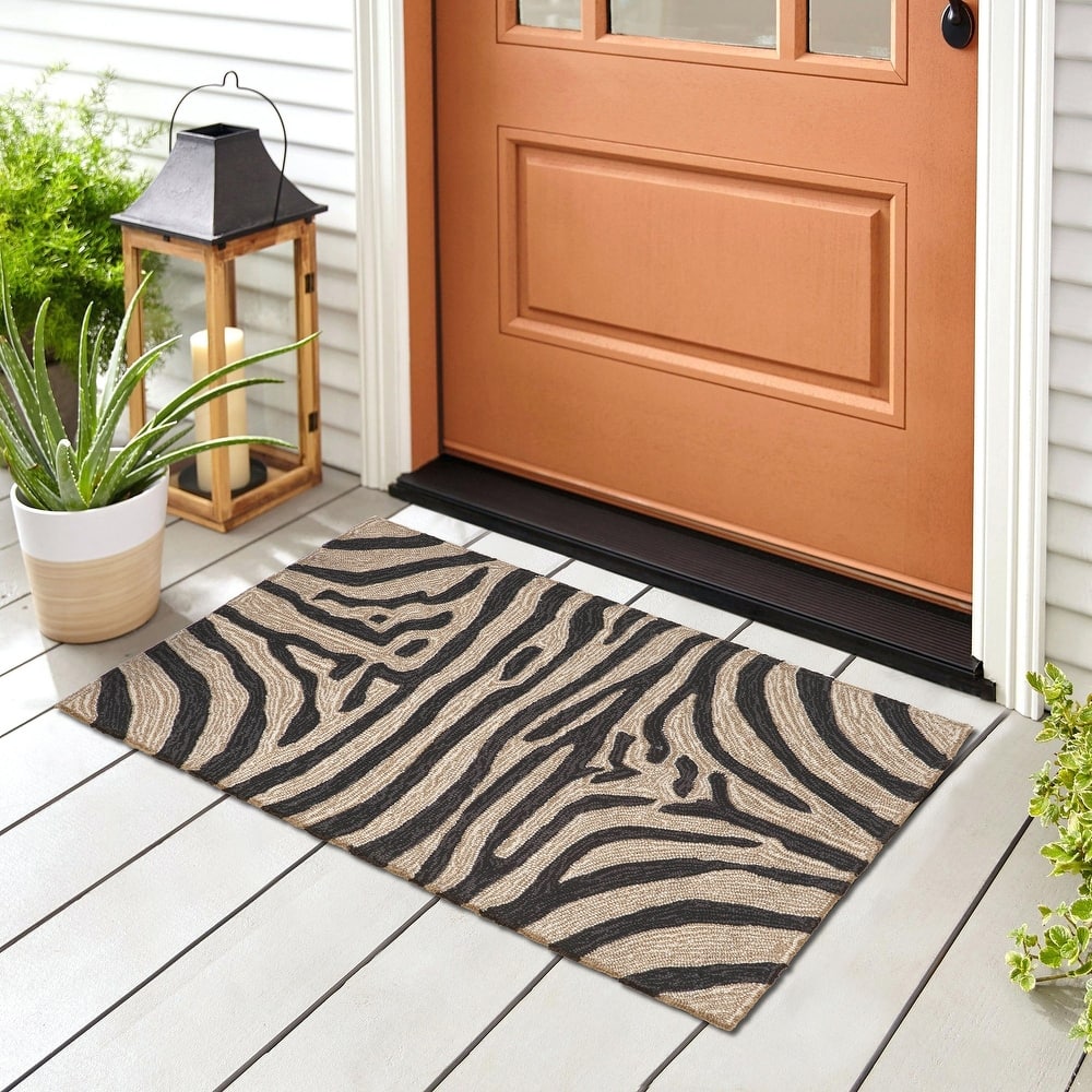 Liora Manne Ravella Zebra Indoor/Outdoor Rug
