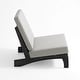preview thumbnail 63 of 136, Outdoor Teak Wood Waterproof Armless Chair Loveseat with Cushions