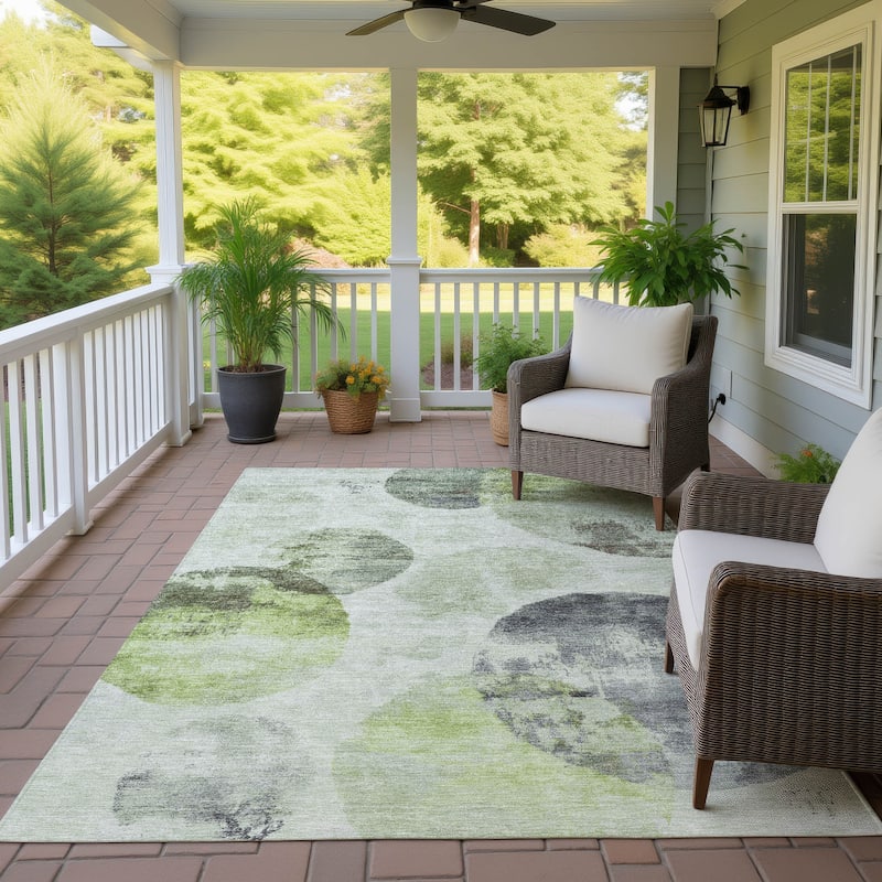 Machine Washable Indoor/ Outdoor Contemporary Micha Chantille Rug