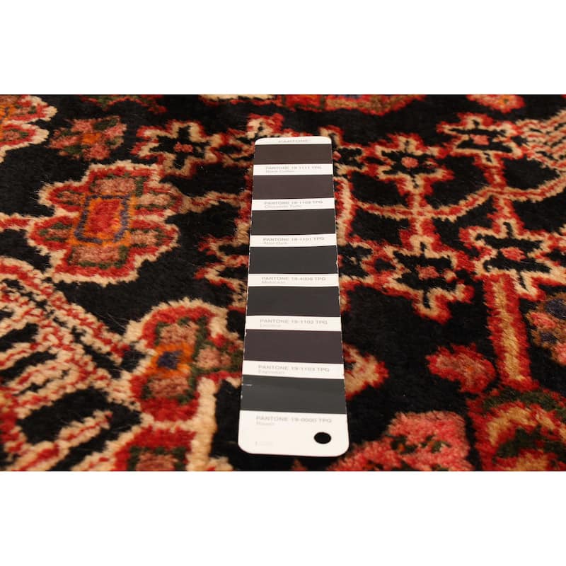 ECARPETGALLERY Hand-knotted Anatolian Vintage Black Wool Rug - 4'7 x 6'11