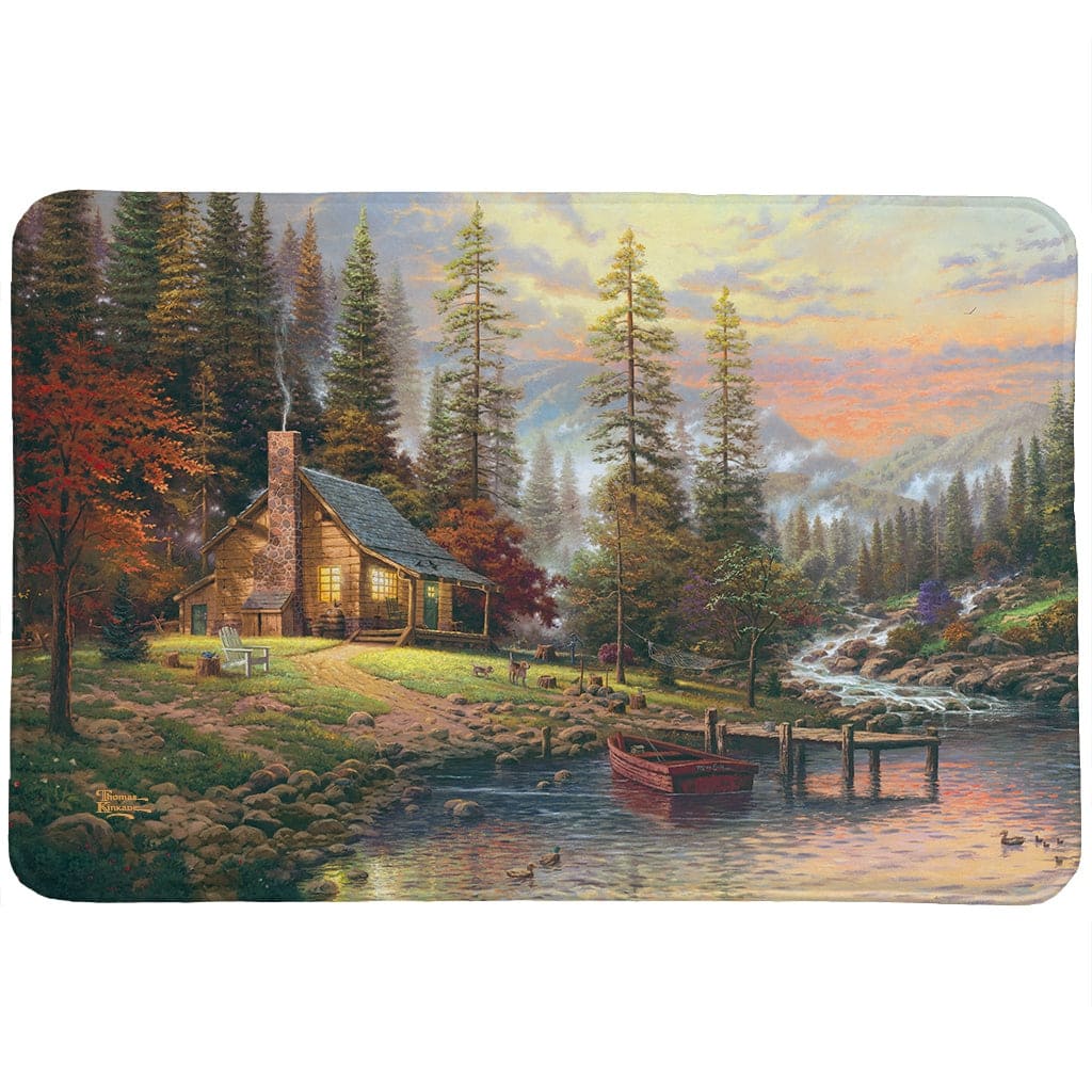 Thomas Kinkade A Peaceful Retreat Memory Foam Rug by Laural Home