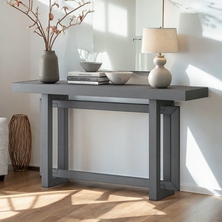 Extra Long Entryway Table Console Table for Living Room, Dark Grey ...