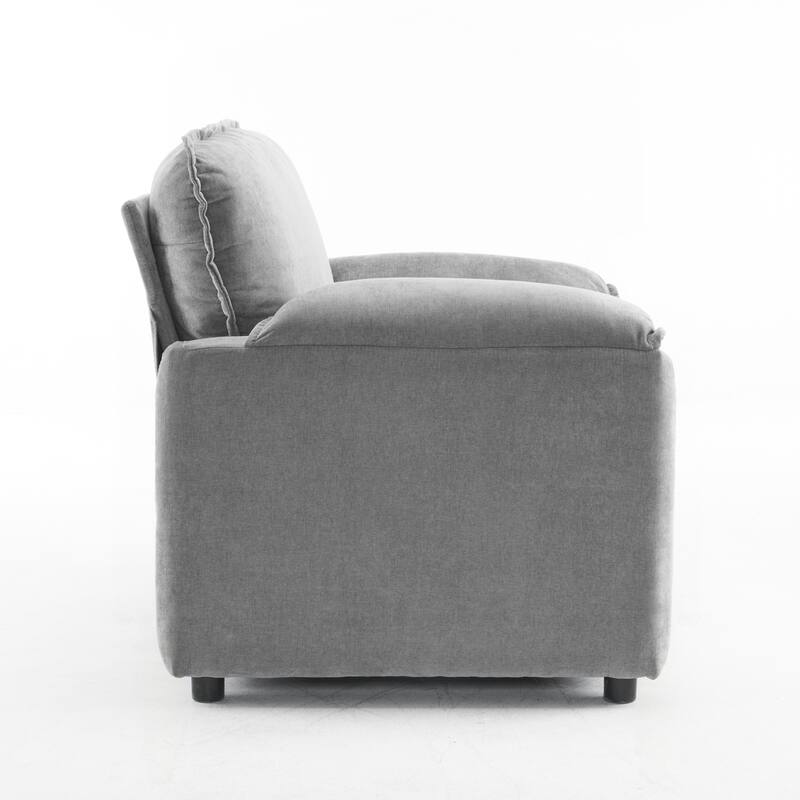 Comfortable Plush Armchair for Relaxation and Reading