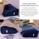 preview thumbnail 96 of 182, WOWMAX Large Reading Wedge Headboard Pillow for Bed Rest Back Support