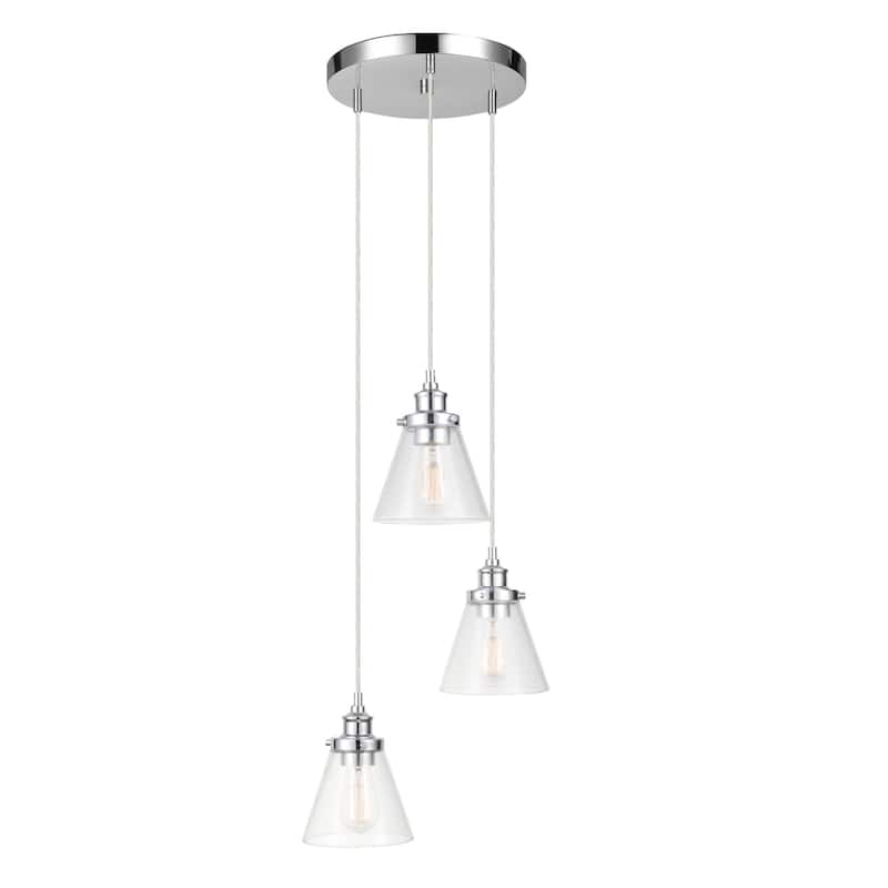 Globe Electric Jackson 3 Light 12" Wide LED Multi Light Pendant