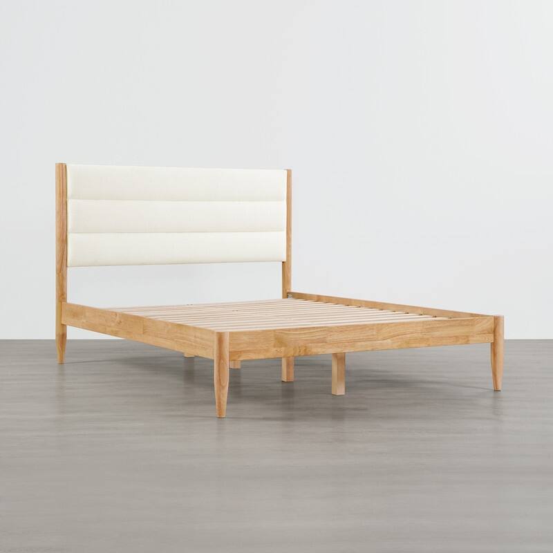 Mason Upholstered Platform Bed Frame with Headboard