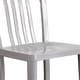 preview thumbnail 34 of 116, 2 Pack 24'' High Metal Indoor-Outdoor Counter Height Stool w/ Vertical Slat Back