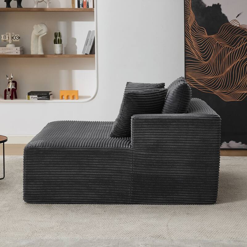 54" W Oversized Chaise Lounge Sofa Couch