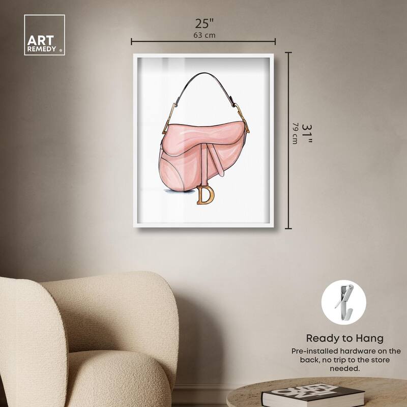 Doll Memories - Blush Pink Bag Shadowbox by Art Remedy