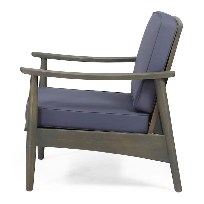 Willowbrook Acacia Wood Outdoor Club Chair by Christopher Knight Home