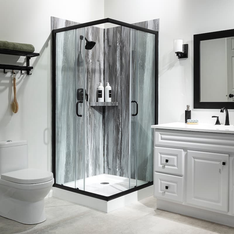 Palisade Shower Surround Kit with Accessories