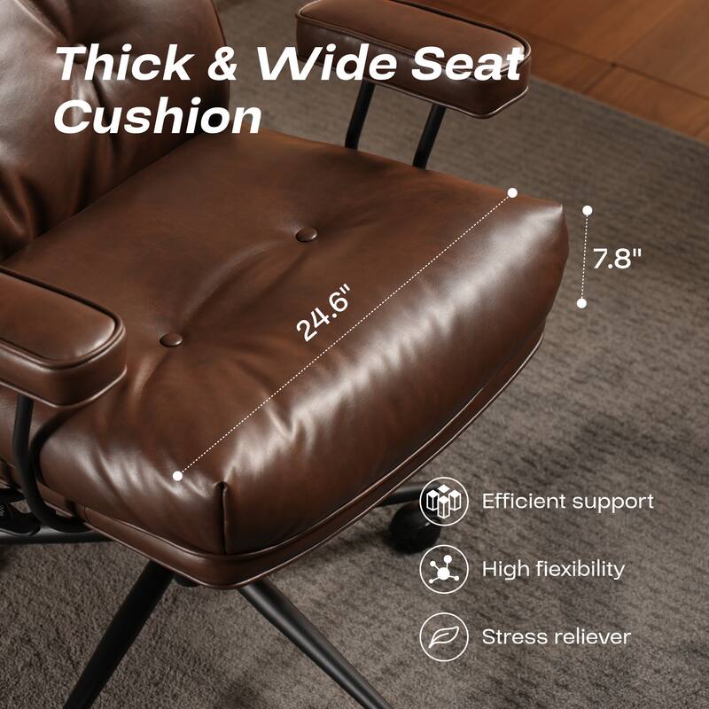 HOOOWOOO Ergonomic High Back Office Chair Adjustable Swivel Task Chair