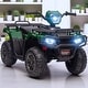 preview thumbnail 1 of 12, 12V Kids Electric ATV Ride-On Quad with USB & AUX Port, LED Headlights, Wear-Resistant Wheels, for Ages 3-6, 4-Wheeler Toy Car Green