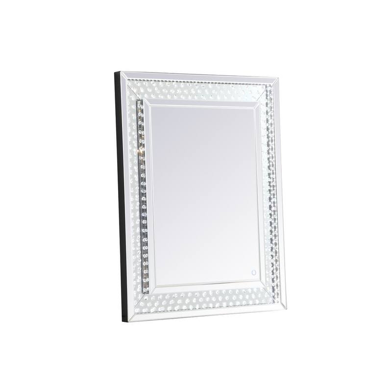River LED Crystal Mirror - Clear