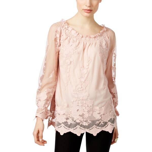 Shop Marled Reunited Clothing Womens Blouse Lace Floral Free