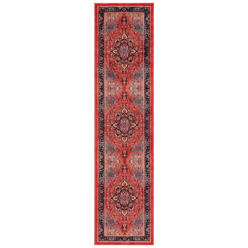 SAFAVIEH Riviera Machine Washable Slip Resistant Adell Overdyed Distressed