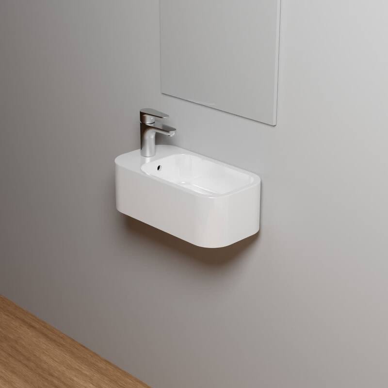 WS Bath Collections Cosa 18-7/8" Rectangle Ceramic Wall Mounted
