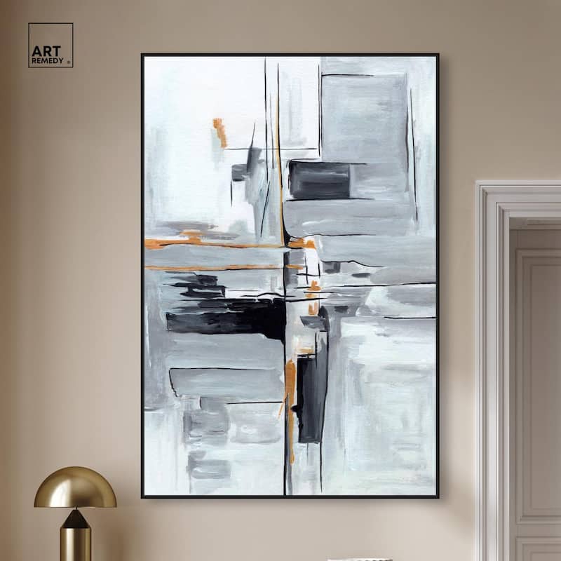 Elegant Grey Shades II Canvas by Art Remedy