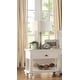 preview thumbnail 4 of 3, Traditional Style Bed Nightstand Dresser Mirror And Chest Set Panel Headboard Round Knobs White Finish Bedroom Furniture