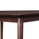 preview thumbnail 5 of 5, 47-inch Rubberwood Rectangular Dining Table Coffee Color - 47" L x 29.5" W x 29" H