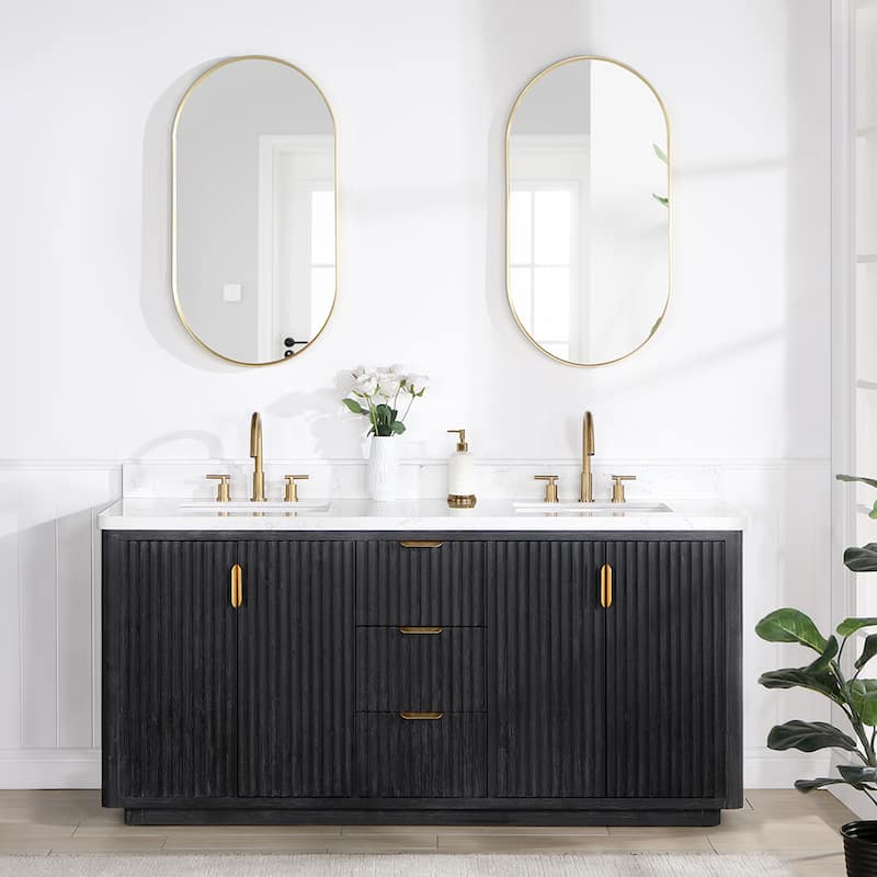 Cadiz Bath Vanity with Composite Stone Top without Mirror