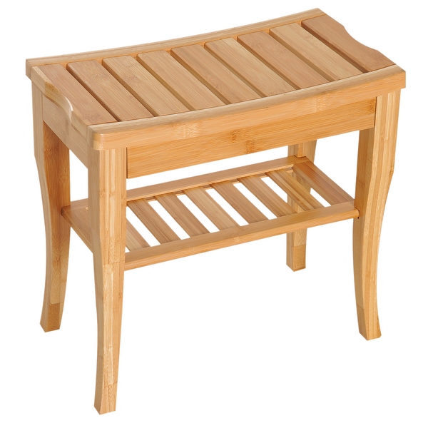 Bamboo bench top shower