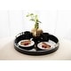 preview thumbnail 31 of 89, Kate and Laurel Lipton Round Decorative Tray with Metal Handles