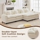 preview thumbnail 41 of 109, Modular Cloud Chenille Sectional Sofa with Ottomans, Deep Seat Convertible L-Shaped or U-Shaped Couch
