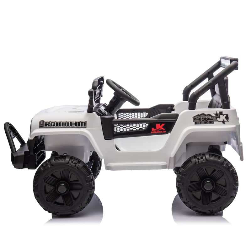 12V Kids Ride On Electric Truck Car W/Parents Control,2WD,4-wheel suspension,Adjustable volume,Microphone jack,Power display,LED