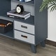 preview thumbnail 6 of 19, HOMCOM 3-Tier Child Bookcase Open Shelves Cabinet Floor Standing Home Office Storage Furniture Shelvin with Drawers