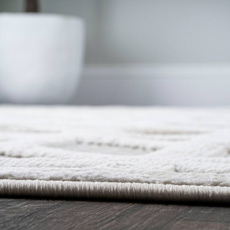 JONATHAN Y Peralta Neutral Geometric Indoor/Outdoor Area Rug