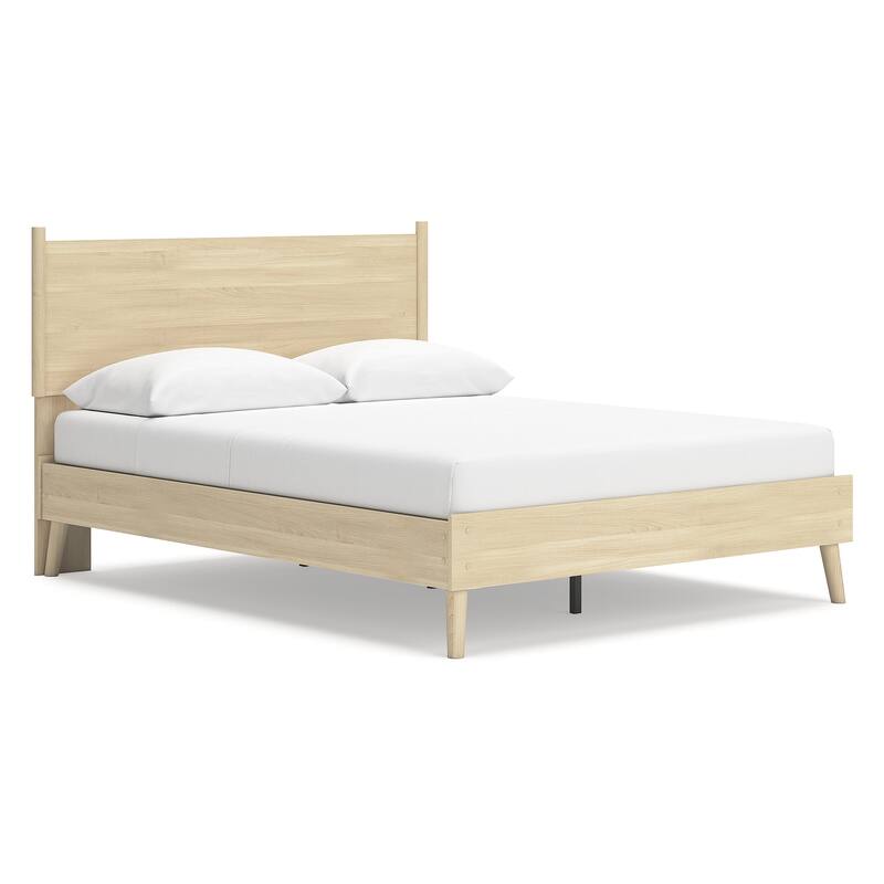 Signature Design by Ashley Cabinella Beige Platform Panel Bed