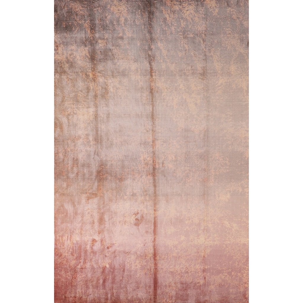 All-Over Abstract Modern Area Rug Handmade Wool Carpet - 6'8" X 9'8"