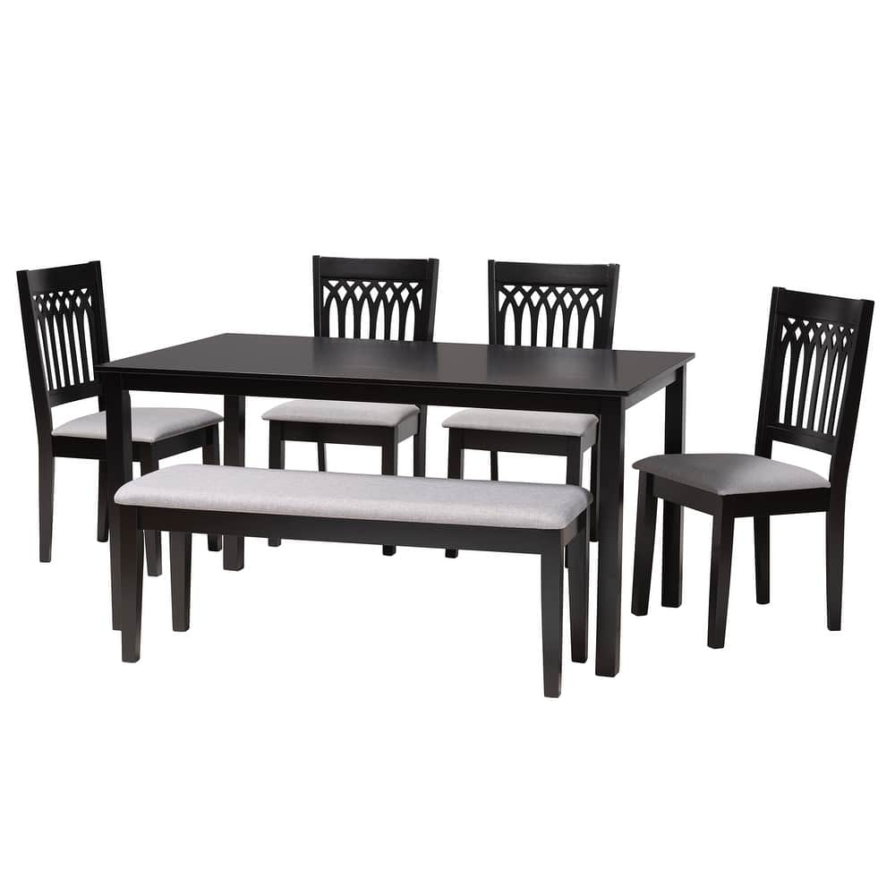 Genesis Modern styled Fabric and Wood Dining Set