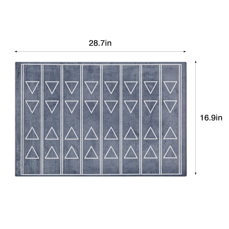 Indoor Door Mat, Front Back Outdoor Mat Rubber Backing, Low-Profile Entrance Rugs, Absorbent Resist Dirt Doormats Inside Doormat - 16.9" W x 28.7" L