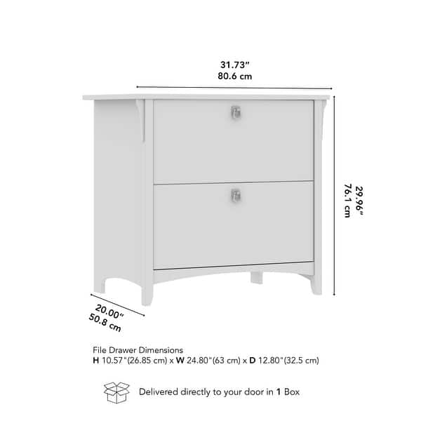 dimension image slide 0 of 2, Bush Home Salinas 2 Drawer Lateral File Cabinet