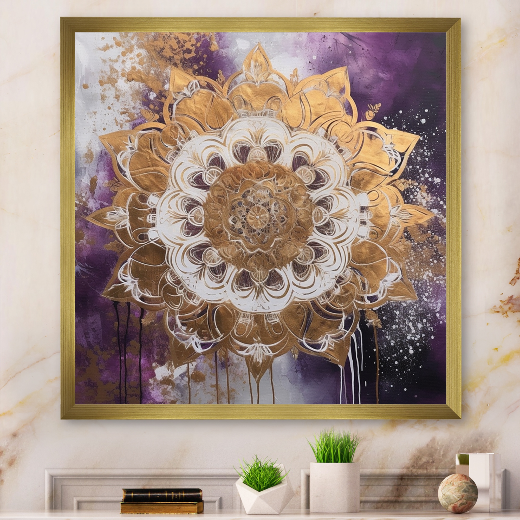 Boho mandala wall art deals