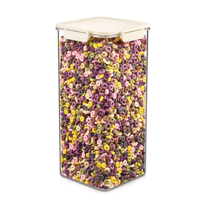 Sorbus Airtight Food Storage Container, Clear Stackable Canister for Pantry, Rice, Pasta, Cereal & Snacks