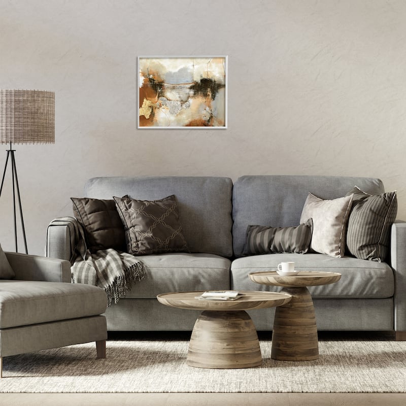 Stupell Unique Earthy Abstraction Framed Giclee Art Design By Design Fabrikken