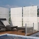 preview thumbnail 15 of 166, Outdoor Privacy Screen with Stand for Patio Garden Metal Fence